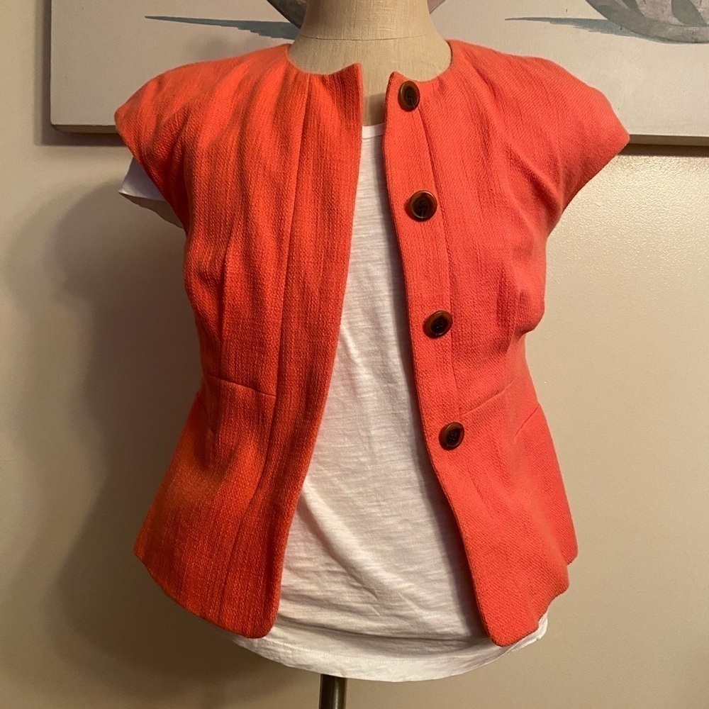 Jcrew sleeve less jacket